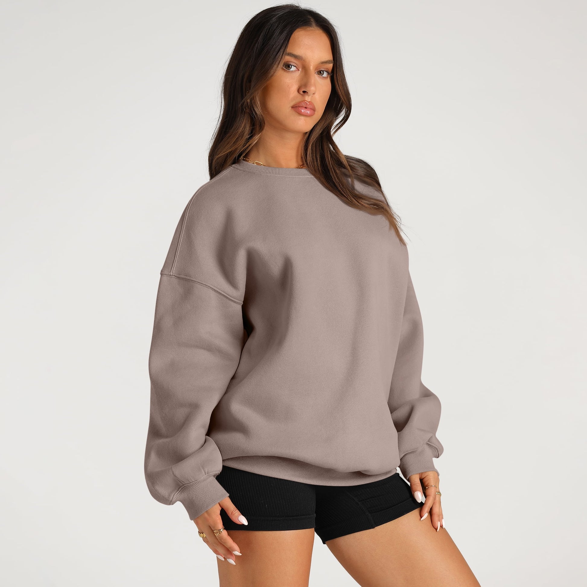 Oversized Hoodies for Women Crewneck Y2K Hoodies Sweaters Casual Tops Comfy Fall Fashion Pullover Outfits Winter Clothes 2025